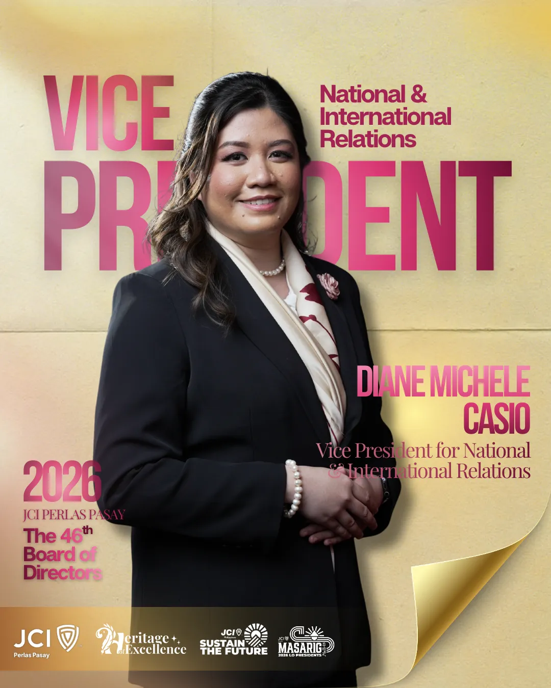 Diane Michele Casio, Vice President for National and International Relations